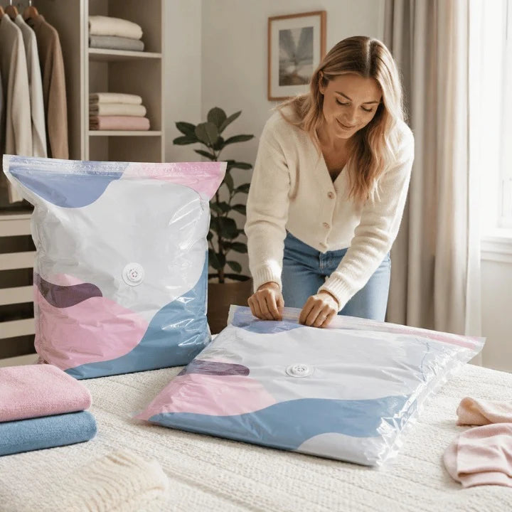 Sacs de rangement sous vide 3D sans pompe [100*80*30 cm] BF