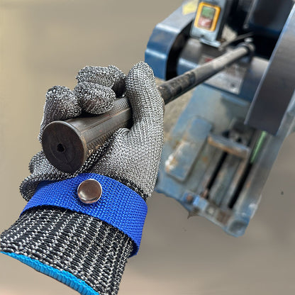 (Pack Pair) Gants en acier inoxydable résistant aux coupures, gant métallique en maille (BF)
